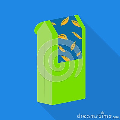 Isolated object of box and tea symbol. Set of box and homeopathy stock symbol for web. Vector Illustration