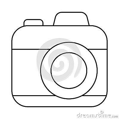 Isolated object of camera and photo symbol. Set of camera and dslr stock symbol for web. Vector Illustration