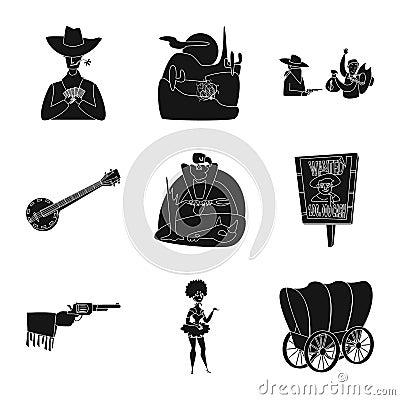 Isolated object of danger and culture symbol. Set of danger and west vector icon for stock. Vector Illustration