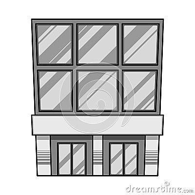 Isolated object of emporium and modern icon. Collection of emporium and shop stock vector illustration. Vector Illustration