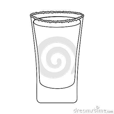 Isolated object of glass and water sign. Collection of glass and clear stock vector illustration. Vector Illustration