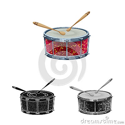 Isolated object of music and tune icon. Collection of music and tool stock symbol for web. Vector Illustration