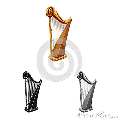 Isolated object of music and tune icon. Collection of music and tool vector icon for stock. Vector Illustration