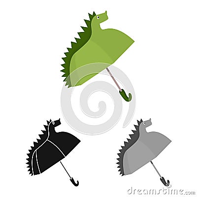 Vector illustration of parasol and children logo. Set of parasol and monsoon vector icon for stock. Vector Illustration