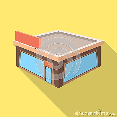 Isolated object of shop and clothing symbol. Collection of shop and windows vector icon for stock. Vector Illustration