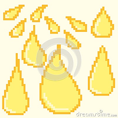 Isolated oil or benzine drops for the design Vector Illustration