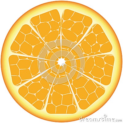 Isolated orange Stock Photo