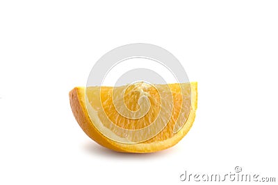 Isolated Orange Segment Stock Photo