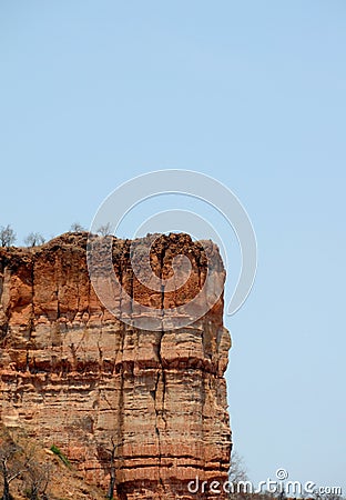 A portrait of Cilojo cliffs Stock Photo
