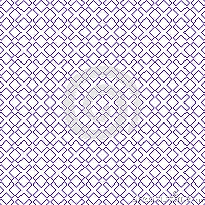 Isolated Outlined Vector Geometric Tile Cross Shape Fence Grid Seamless Texture Digital Design Pattern Decoration Background Vector Illustration