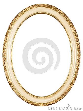 Isolated oval frame Stock Photo