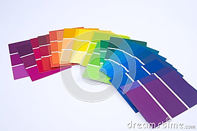 Isolated Paint Samples Stock Photo