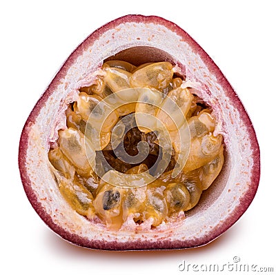 Isolated passion fruit. Maracuya isolated on white background Stock Photo