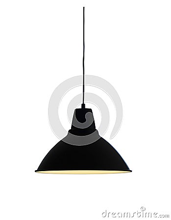 Isolated pendant lamp Stock Photo