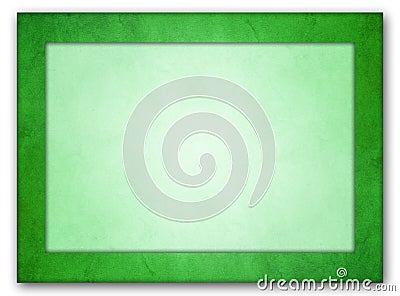 Rich green texture frame. Light green interior. Stock Photo