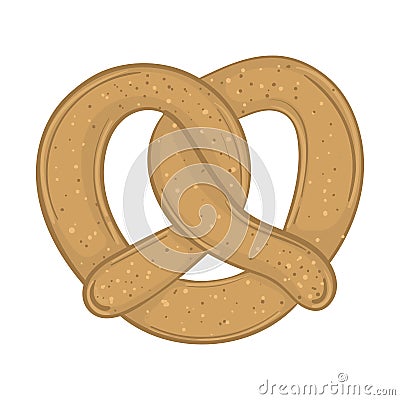 Isolated pretzel icon Bakery product Vector Vector Illustration