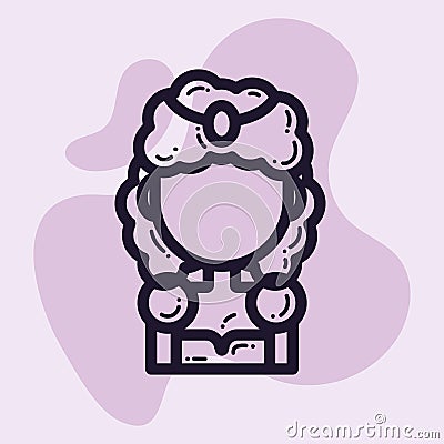 ISolated princess icon Royalty icon Vector Vector Illustration