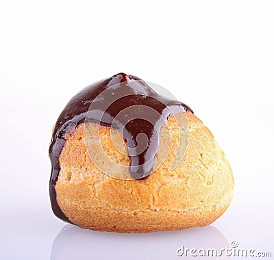 Isolated profiterole Stock Photo