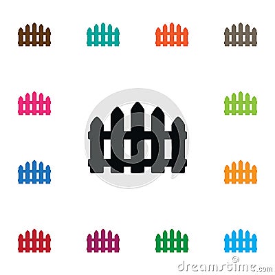 Isolated Protection Icon. Fence Vector Element Can Be Used For Wooden, Barrier, Fence Design Concept. Vector Illustration