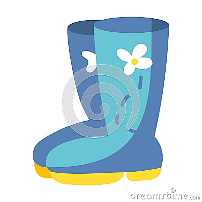 Isolated rain boots icon Vector Illustration