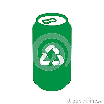 Isolated recyclable icon Vector Illustration