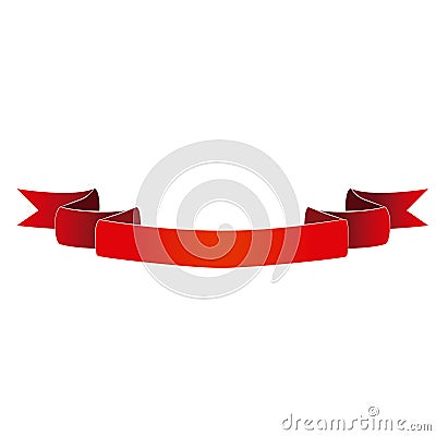 Isolated ribbon Vector Illustration