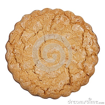 Isolated round cookie Stock Photo