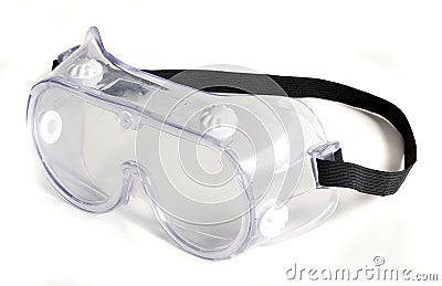 Isolated Safety Goggles Stock Photo