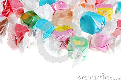 Isolated salt water taffy Stock Photo