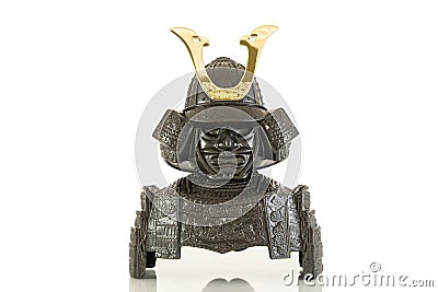 The isolated Samurai armor Stock Photo