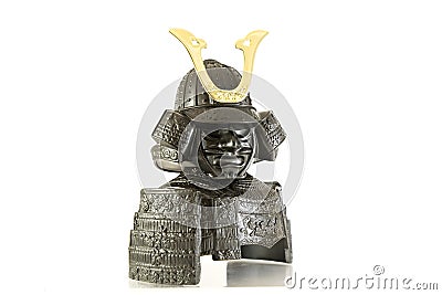 The isolated Samurai armor Stock Photo