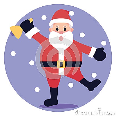 Isolated santa clauss Vector Illustration