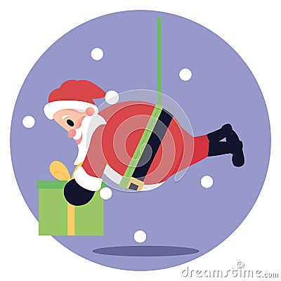 Isolated santa clauss gifts Vector Illustration