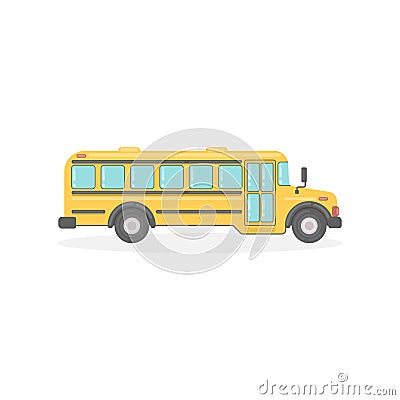 Isolated school bus. Vector Illustration