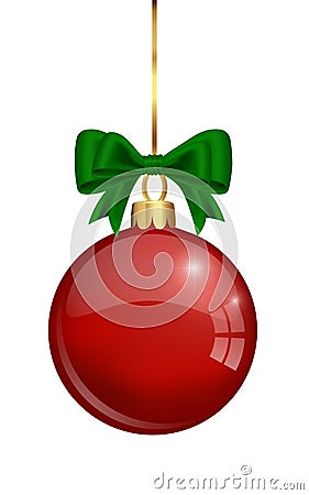 Isolated shine christmas ball Vector Illustration