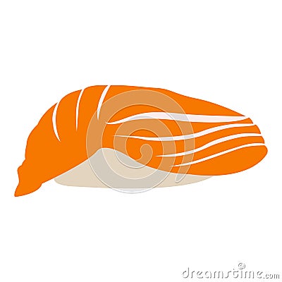 Isolated shrimp illustration Vector Illustration