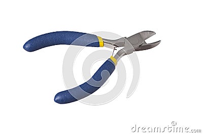Isolated side cutters pliers Stock Photo