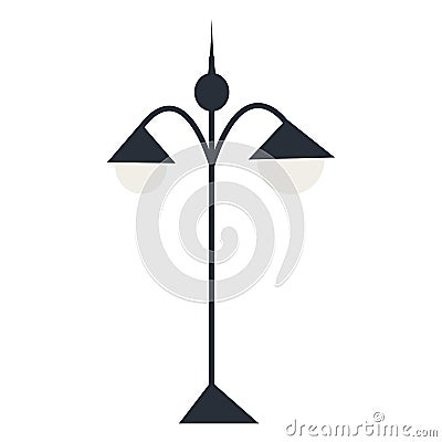 Isolated silhouette lantern. Vector illustration. Vector Illustration