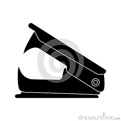 Isolated silhouette of a stapler remover Office supply icon Vector Vector Illustration