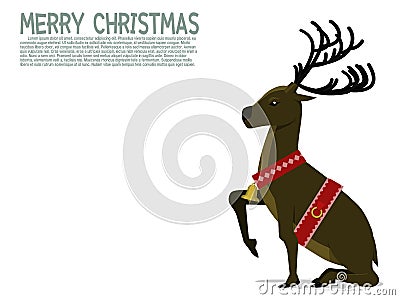 Isolated sitting deer on transparent background Vector Illustration