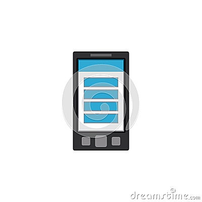 Isolated smartphone device design Vector Illustration