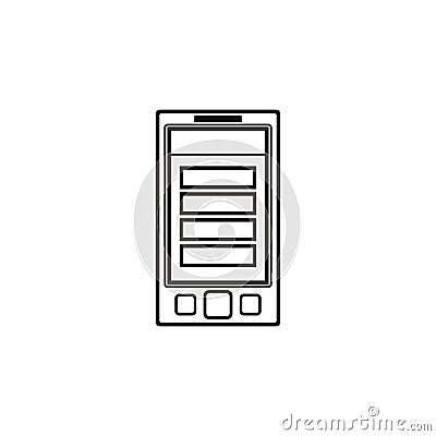 Isolated smartphone device design Vector Illustration