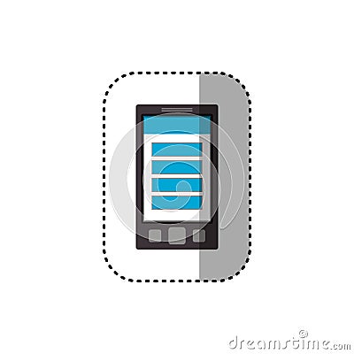 Isolated smartphone device design Vector Illustration