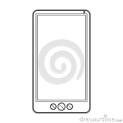 Isolated smartphone device design Vector Illustration