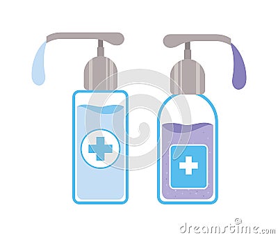 Isolated soap dispensers vector design Vector Illustration