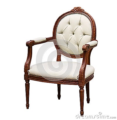 Isolated soft armchair. Stock Photo