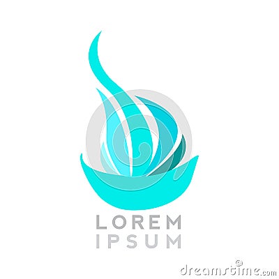 Isolated spa logo Vector Illustration