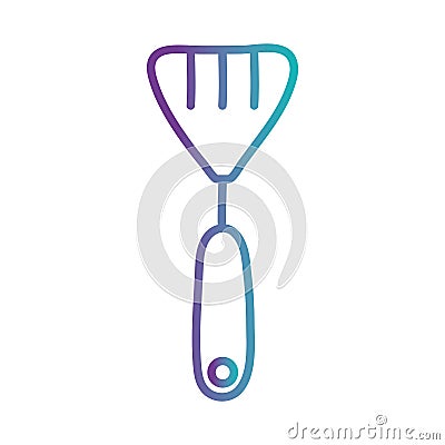 Isolated spatula gradient style icon vector design Vector Illustration