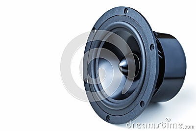 Isolated speaker Stock Photo