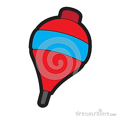 Isolated spinner toy Vector Illustration